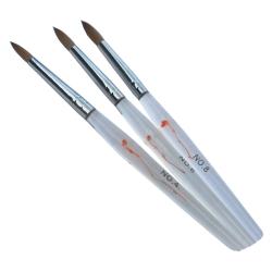 Acryl-Pinsel Gr.8 Rund Naildesign (Klar) Echthaar