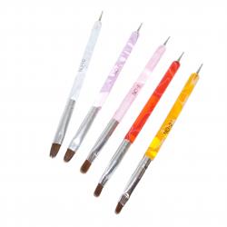 5 Tlg. Pinsel/Dotting Set Multi Tool Nail Art Gr.2-4-6-8-10rn