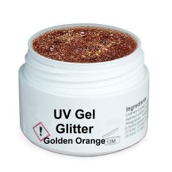 GS-Nails Glitter Golden Orange UV Gel 5ml MADE IN GERMANY E0