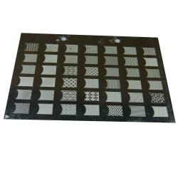 XXL Nail Art Stamping Platte Plate Schablone Nailart SET 15x21cm Plates (A)