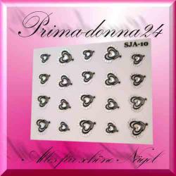 Nail Tattoos 086 Tattoo Sticker Herz Strass