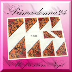 Nail Tattoos 206 Sticker Water French Spitze