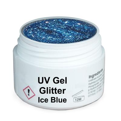 GS-Nails Glitter Ice Blue UV Gel 5ml MADE IN GERMANY E2 GS-Nails Glitter Ice Blue UV Gel 5ml MADE IN GERMANY E2
