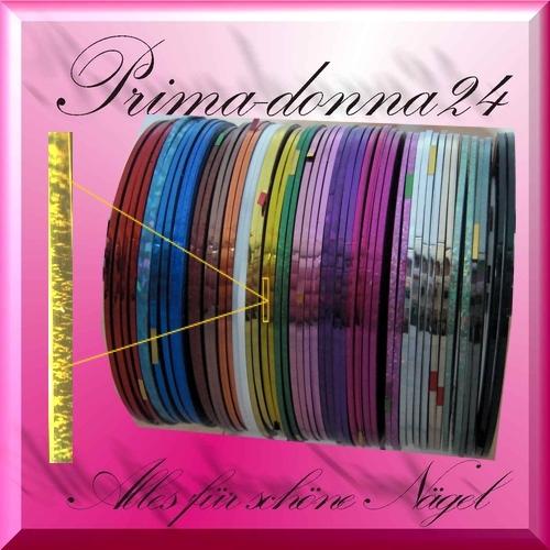 Gelb Nailart Zierstreifen Stripe Streifen Strip 15