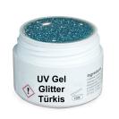 GS-Nails Glitter Trkis UV Gel 5ml MADE IN GERMANY E2