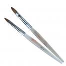 Acryl-Gel-Pinsel Gr.4 Katzenzunge Naildesign (Klar) Echthaar
