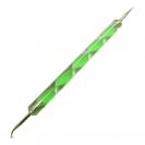 1 x Doppel Spot Swirl Dotting Tool Marmorierwerkzeug Gebogen(Grn)