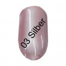 1 Dose Meerjungfrauen Effekt Pigment  Mermaid Nail Art (Silber03)  + Applikator 
